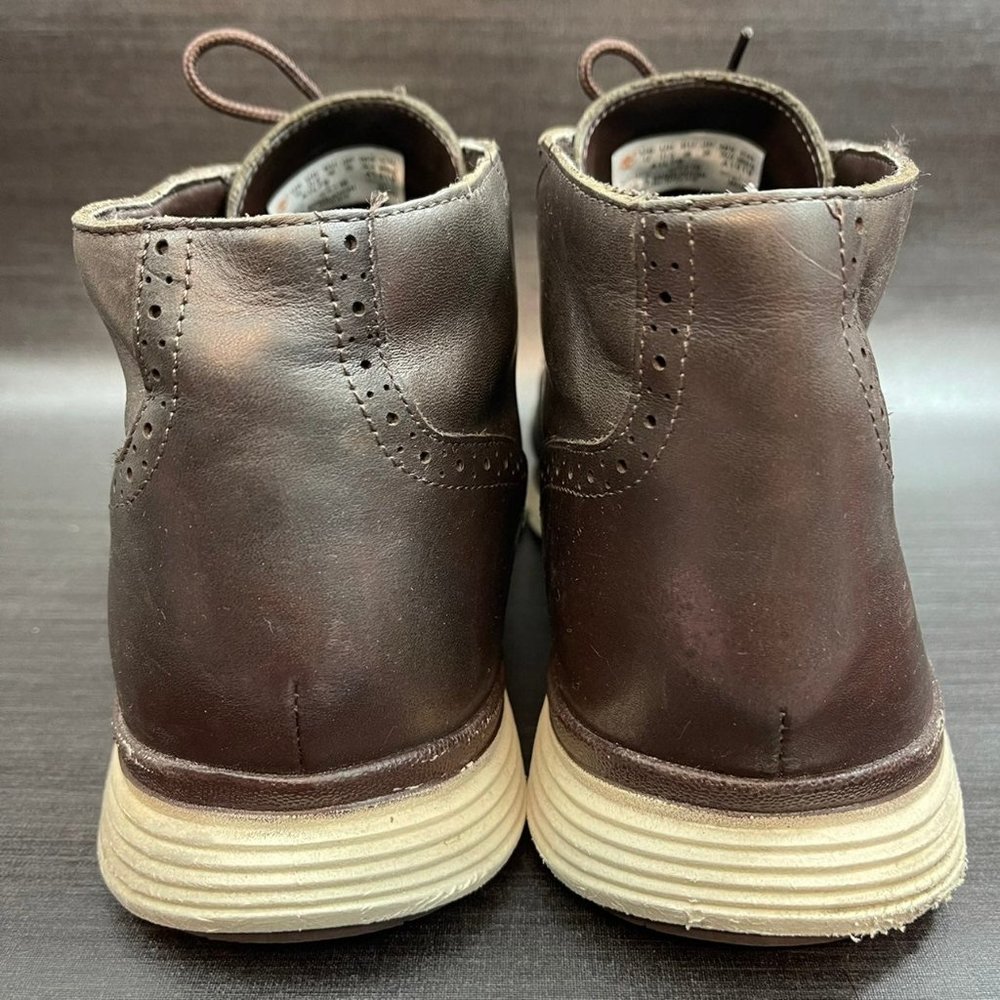 Timberland Franklin Park Chukka Boots Men's Size 12 Brown Leather Lace Shoes - Picture 3 of 11